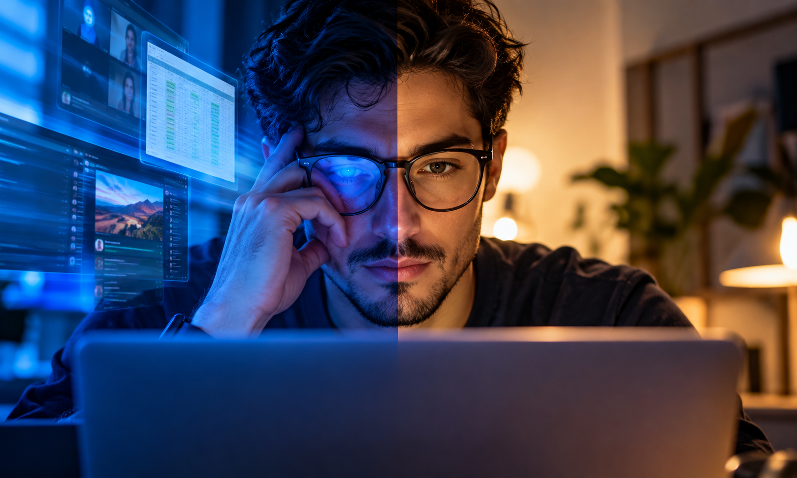 Luz azul y tus ojos: ¿Realmente necesitas lentes con filtro para pantallas?